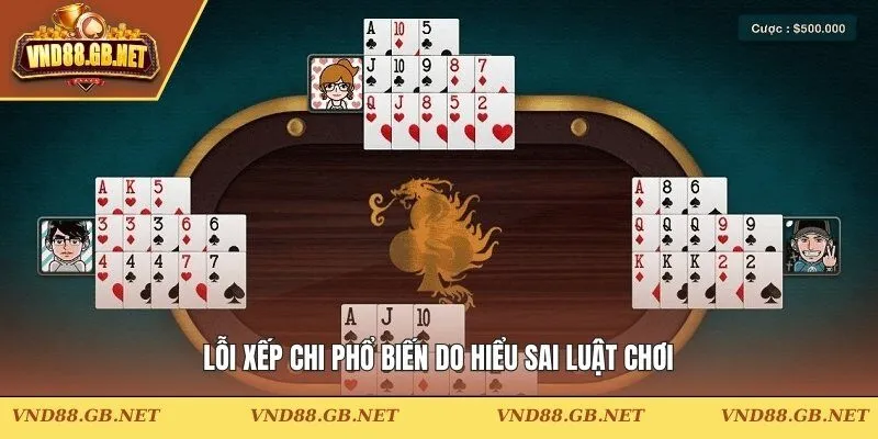 Lỗi xếp chi phổ biến do hiểu sai luật chơi